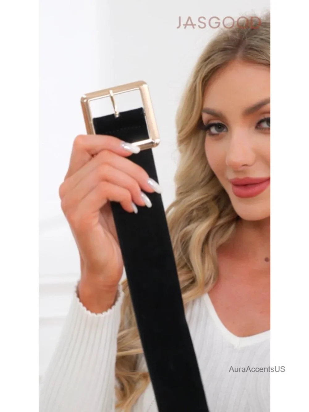 Wide Suede Waist Belt for Women Chunky Belt with Gold Buckle